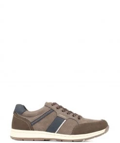 Pavers Grey Casual Lace-Up Trainers