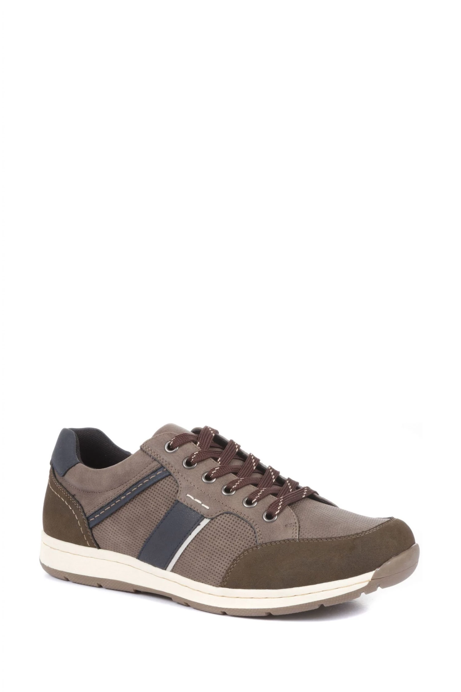 Pavers Grey Casual Lace-Up Trainers 3 Pavers Grey Casual Lace-Up Trainers - Image 3