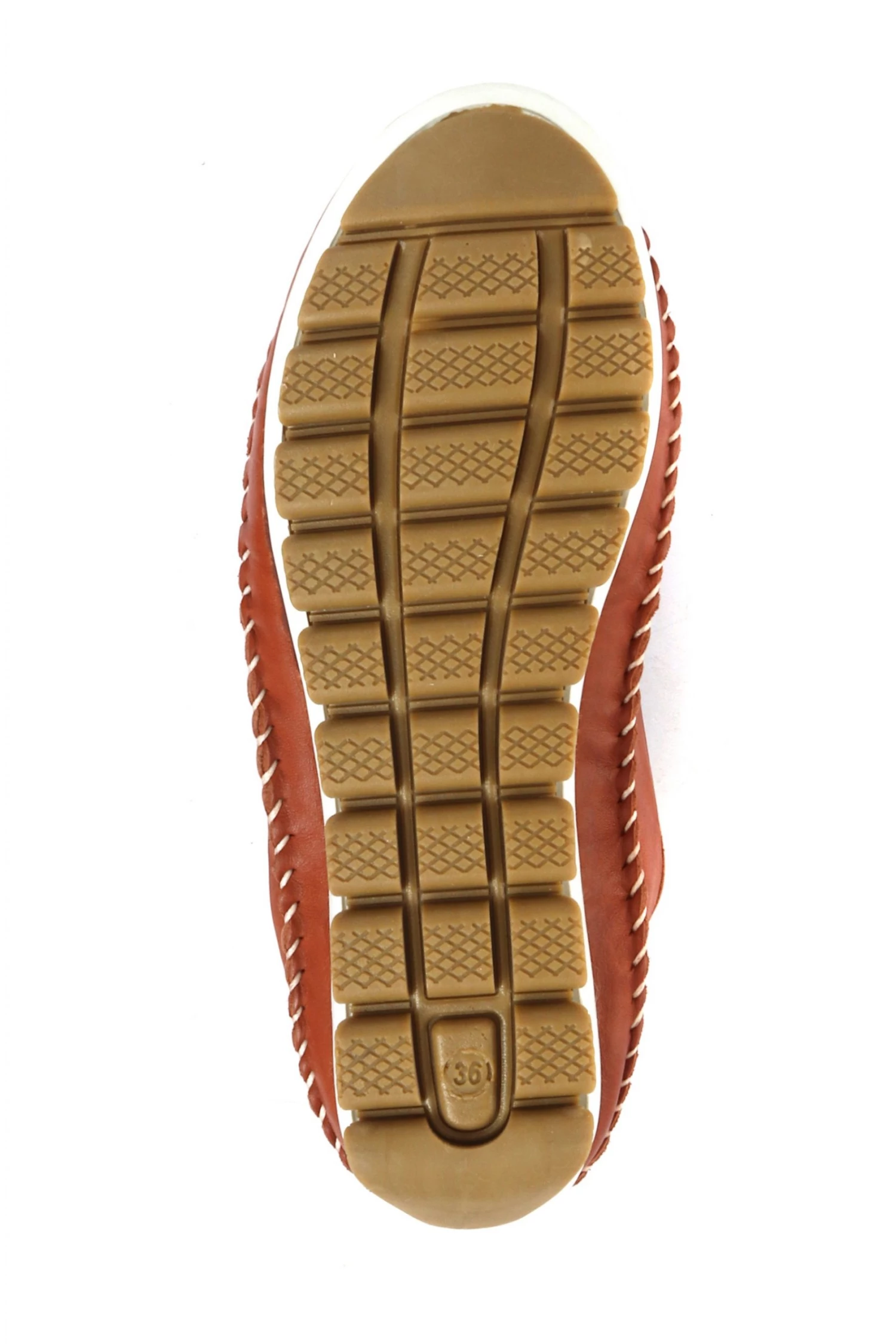 Pavers Tan Ladies Leather Lace-Up Natural Trainers 5 Pavers Tan Ladies Leather Lace-Up Natural Trainers - Image 5