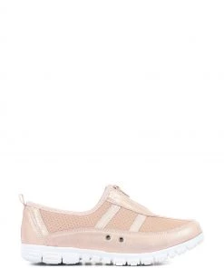 Pavers Gold Lightweight Slip-On Trainers