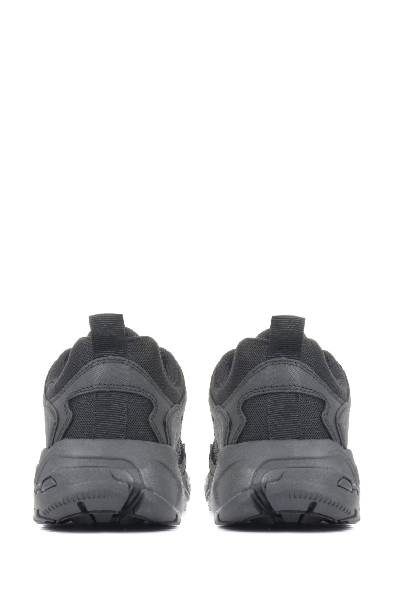 Pavers Mens Black Leather Lace-Up Walking Shoes 3 Pavers Mens Black Leather Lace-Up Walking Shoes - Image 3