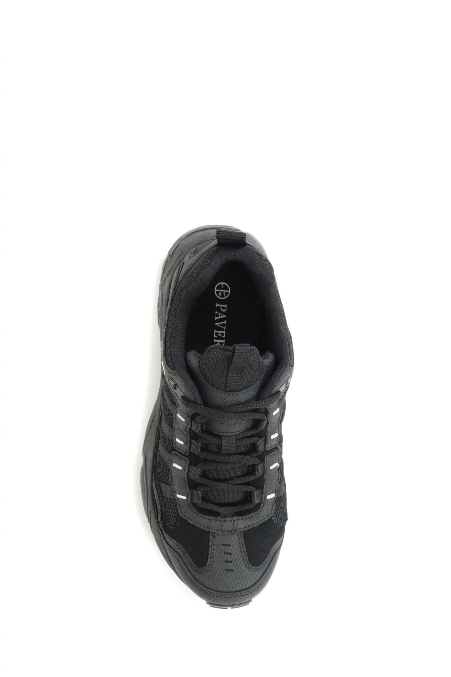 Pavers Mens Black Leather Lace-Up Walking Shoes 5 Pavers Mens Black Leather Lace-Up Walking Shoes - Image 5