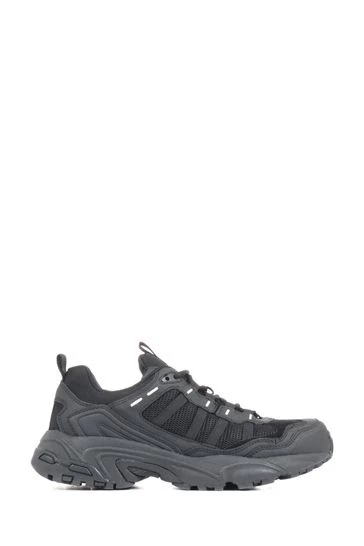 Pavers Mens Black Leather Lace-Up Walking Shoes 6 Pavers Mens Black Leather Lace-Up Walking Shoes - Image 6