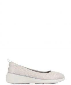 Pavers Grey Wide Fit Slip-On Trainers