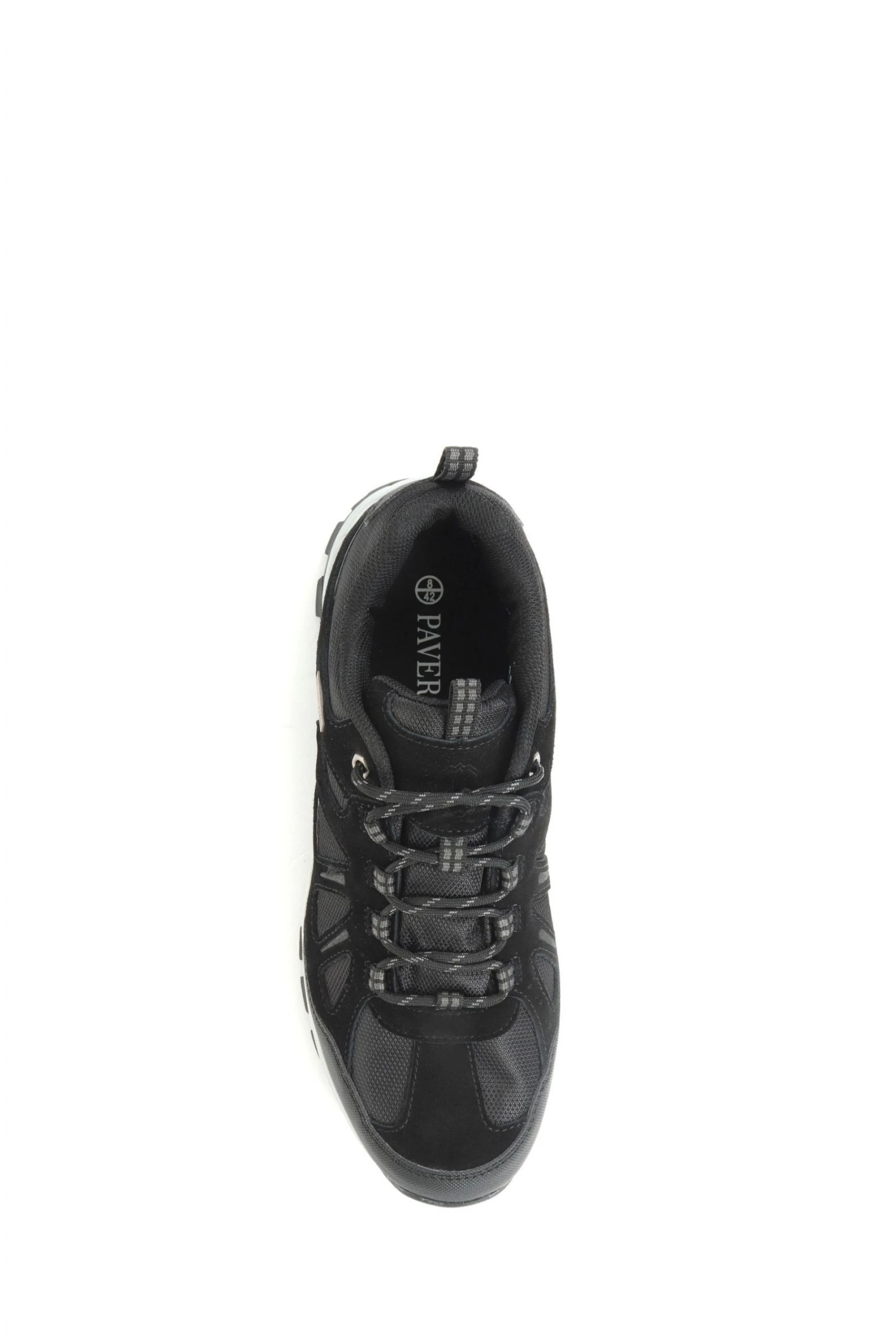 Pavers Black Leather Lace-Up Walking Shoes 4 Pavers Black Leather Lace-Up Walking Shoes - Image 4