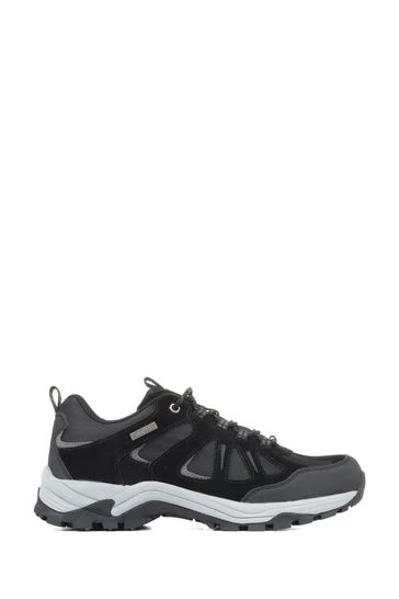 Pavers Black Leather Lace-Up Walking Shoes 6 Pavers Black Leather Lace-Up Walking Shoes - Image 6