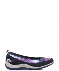 Pavers Ladies Blue Slip-On Trainer Pumps