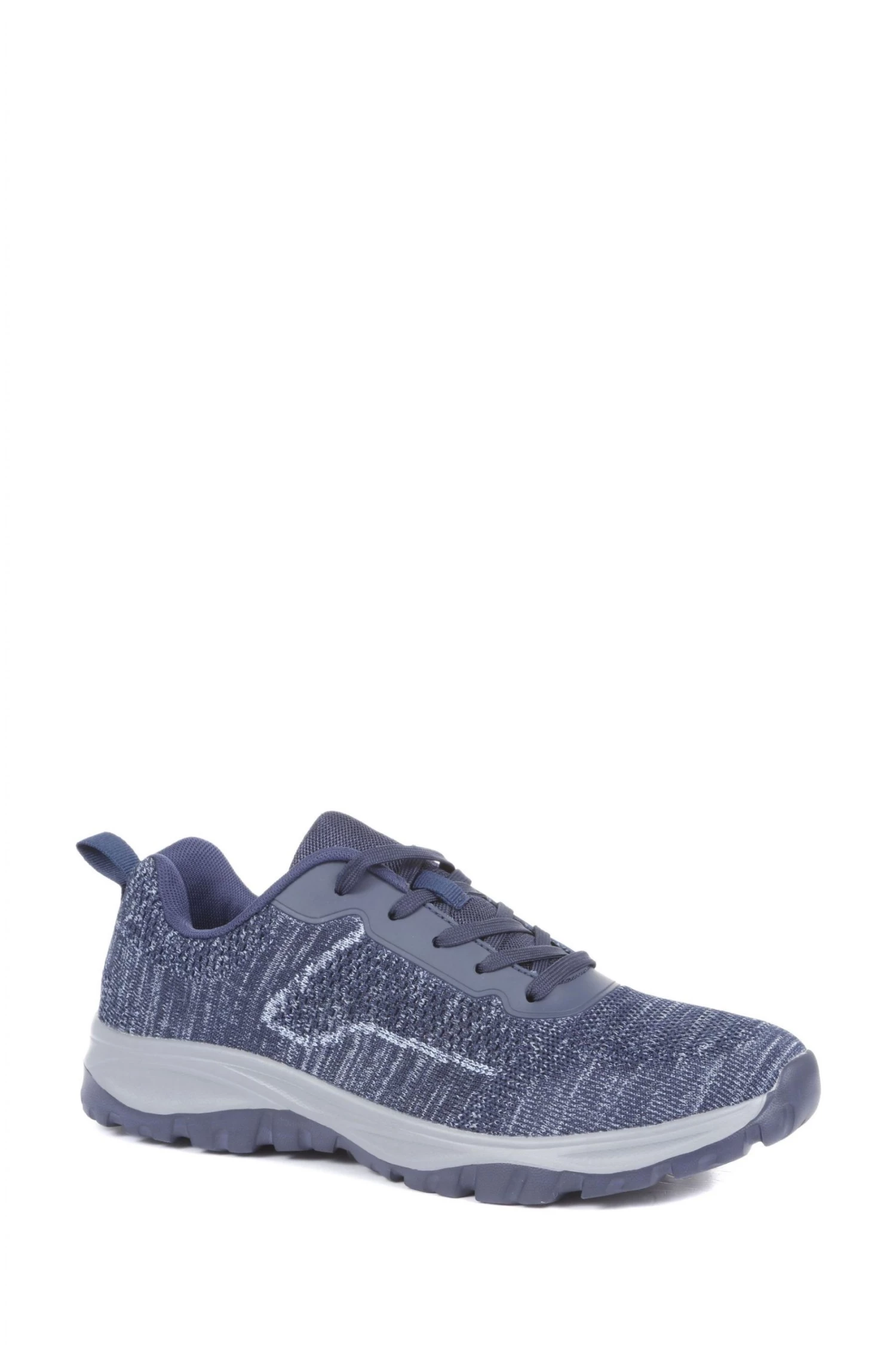 Pavers Blue Lightweight Lace-Up Trainers 2 Pavers Blue Lightweight Lace-Up Trainers - Image 2