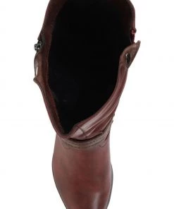 Pavers Brown Bordeaux Lightweight Calf Boots With Buckle -Pavers Sales Shop unnamed file 117 scaled