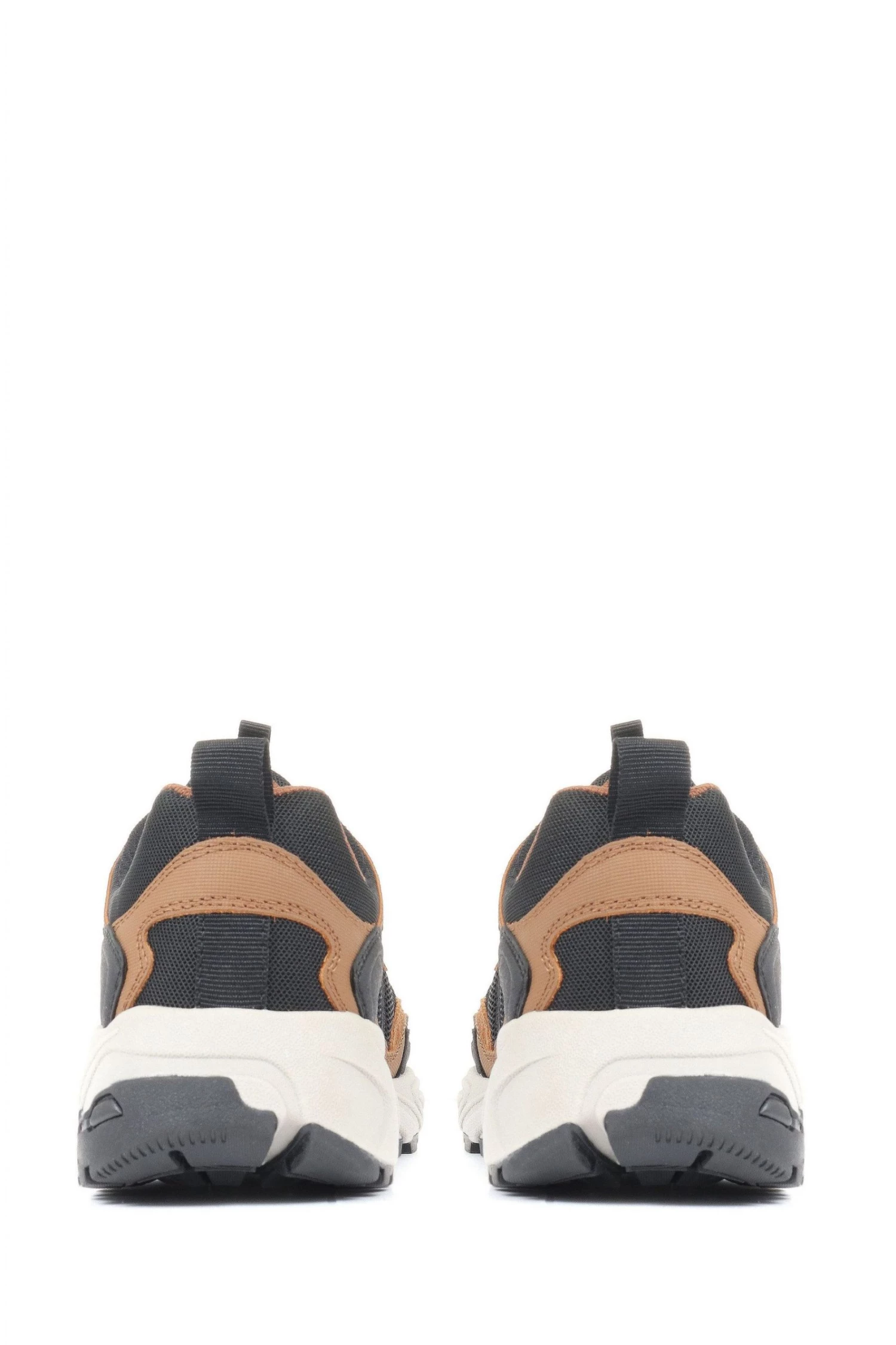 Pavers Mens Brown Leather Lace-Up Walking Shoes 3 Pavers Mens Brown Leather Lace-Up Walking Shoes - Image 3