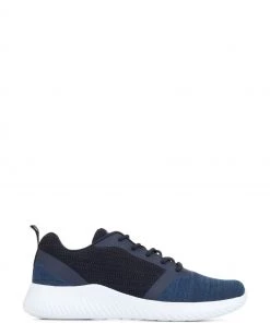 Pavers Blue Wide Fit Lace-Up Trainers