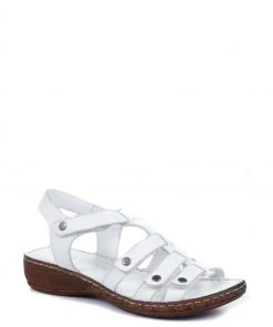 Pavers Ladies White Leather T-Bar Sandals -Pavers Sales Shop unnamed file 1246 scaled