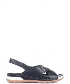 Pavers Blue Ladies Leather Slingback Sandals -Pavers Sales Shop unnamed file 1267