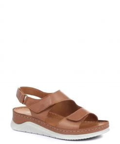 Pavers Brown Fully Adjustable Leather Sandals -Pavers Sales Shop unnamed file 1270 scaled