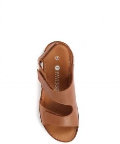 Pavers Brown Fully Adjustable Leather Sandals -Pavers Sales Shop unnamed file 1271 scaled