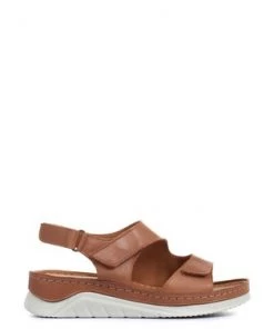Pavers Brown Fully Adjustable Leather Sandals -Pavers Sales Shop unnamed file 1273