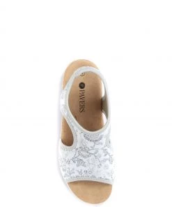 Pavers White Floral Ladies Stretch Fit Sandals -Pavers Sales Shop unnamed file 1294 scaled