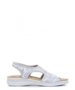 Pavers White Floral Ladies Stretch Fit Sandals -Pavers Sales Shop unnamed file 1297