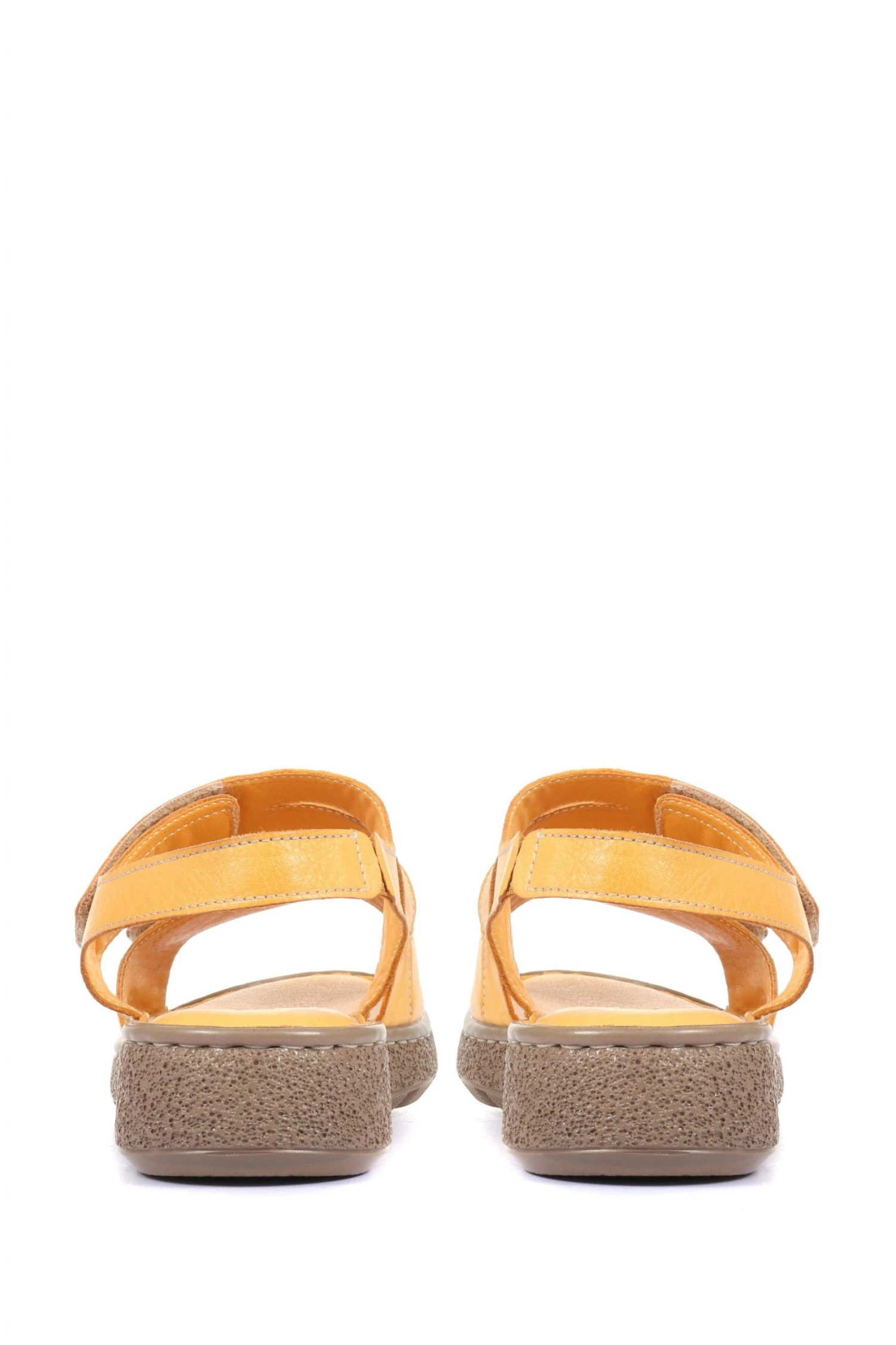 Pavers Yellow Extra Wide EE+ Ladies Leather Sandals 3 Pavers Yellow Extra Wide EE+ Ladies Leather Sandals - Image 3