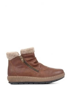 Pavers Tan Ladies Wedge Ankle Boots -Pavers Sales Shop unnamed file 131
