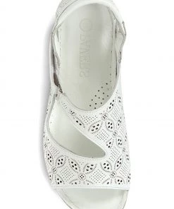 Pavers White Leather Flat Sandals -Pavers Sales Shop unnamed file 1319 scaled