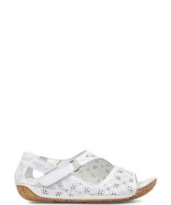 Pavers White Leather Flat Sandals -Pavers Sales Shop unnamed file 1321
