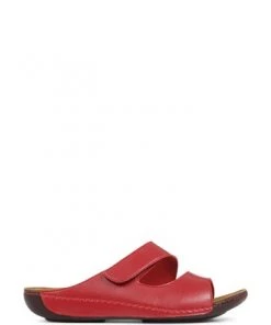 Pavers Red Wide Fit Adjustable Leather Mules -Pavers Sales Shop unnamed file 1327