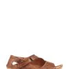 Pavers Brown Ladies Leather Flat Sandals