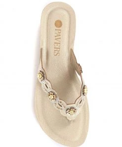 Pavers Gold Wedge Toe Post Sandals -Pavers Sales Shop unnamed file 1337 scaled