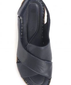 Pavers Blue Ladies Leather Cross-Over Sandals -Pavers Sales Shop unnamed file 1343 scaled