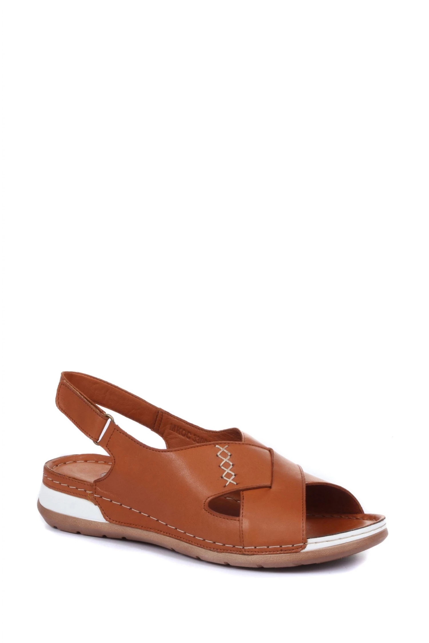 Pavers Brown Leather Slingback Sandals 2 Pavers Brown Leather Slingback Sandals - Image 2