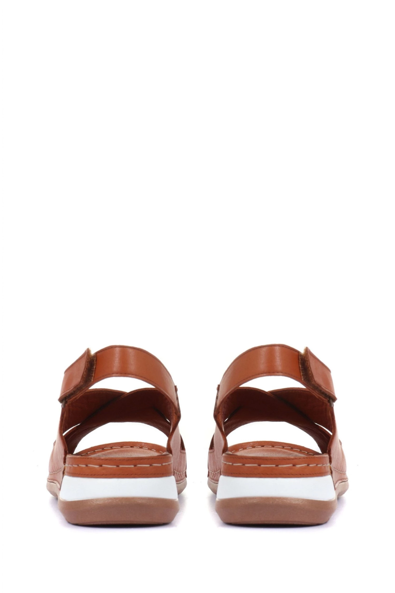 Pavers Brown Leather Slingback Sandals 3 Pavers Brown Leather Slingback Sandals - Image 3
