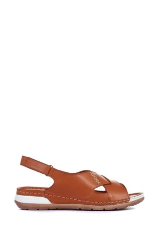Pavers Brown Leather Slingback Sandals 6 Pavers Brown Leather Slingback Sandals - Image 6