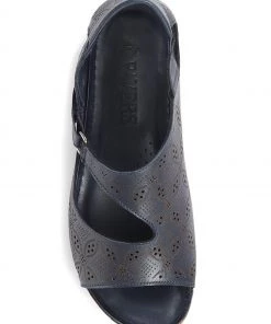 Pavers Blue Leather Flat Sandals -Pavers Sales Shop unnamed file 1355 scaled