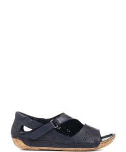 Pavers Blue Leather Flat Sandals -Pavers Sales Shop unnamed file 1357