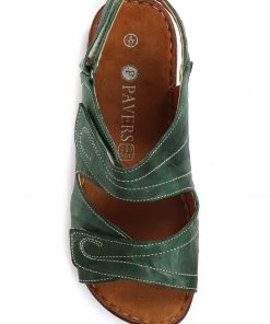 Pavers Ladies Green Dual Fitting Leather Sandals -Pavers Sales Shop unnamed file 1367 scaled