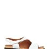 Pavers White Casual Leather Slingback Sandals