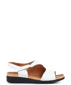 Pavers White Casual Leather Slingback Sandals -Pavers Sales Shop unnamed file 1387