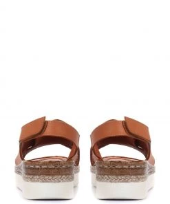 Pavers Ladies Brown Leather Cross-Over Sandals -Pavers Sales Shop unnamed file 1390 scaled