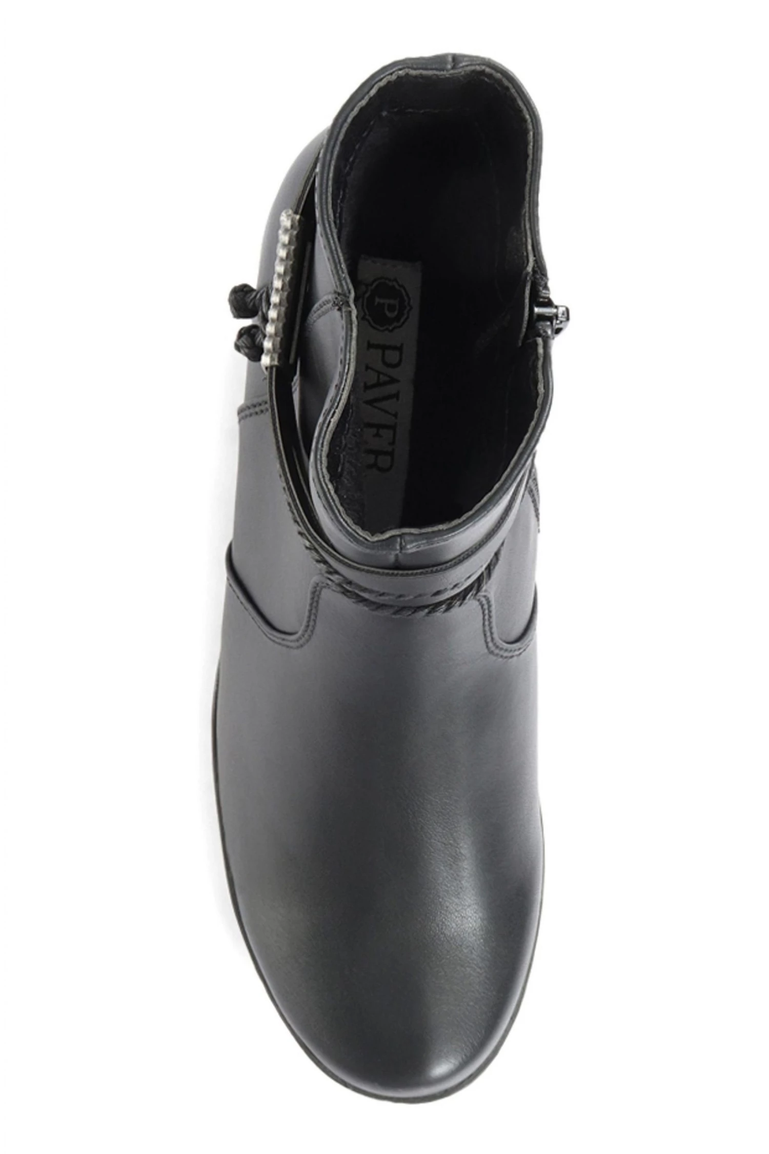 Pavers Ladies Black Block Heeled Ankle Boots 3 Pavers Ladies Black Block Heeled Ankle Boots - Image 3