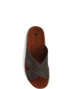 Pavers Brown Men's Leather Mule Sandals 9 Pavers Brown Men's Leather Mule Sandals -Pavers Sales Shop unnamed file 1409 scaled