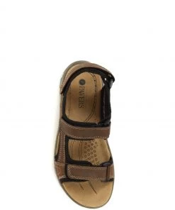 Pavers Brown Adjustable Leather Walking Sandals -Pavers Sales Shop unnamed file 1415 scaled