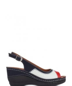 Pavers Blue Wide Fit Wedge Sandals -Pavers Sales Shop unnamed file 1423