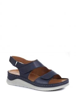 Pavers Blue Ladies Fully Adjustable Leather Sandals -Pavers Sales Shop unnamed file 1426 scaled