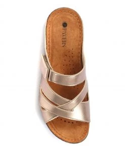Pavers Metallic Platinum Ladies Touch-Fasten Mules -Pavers Sales Shop unnamed file 1445 scaled