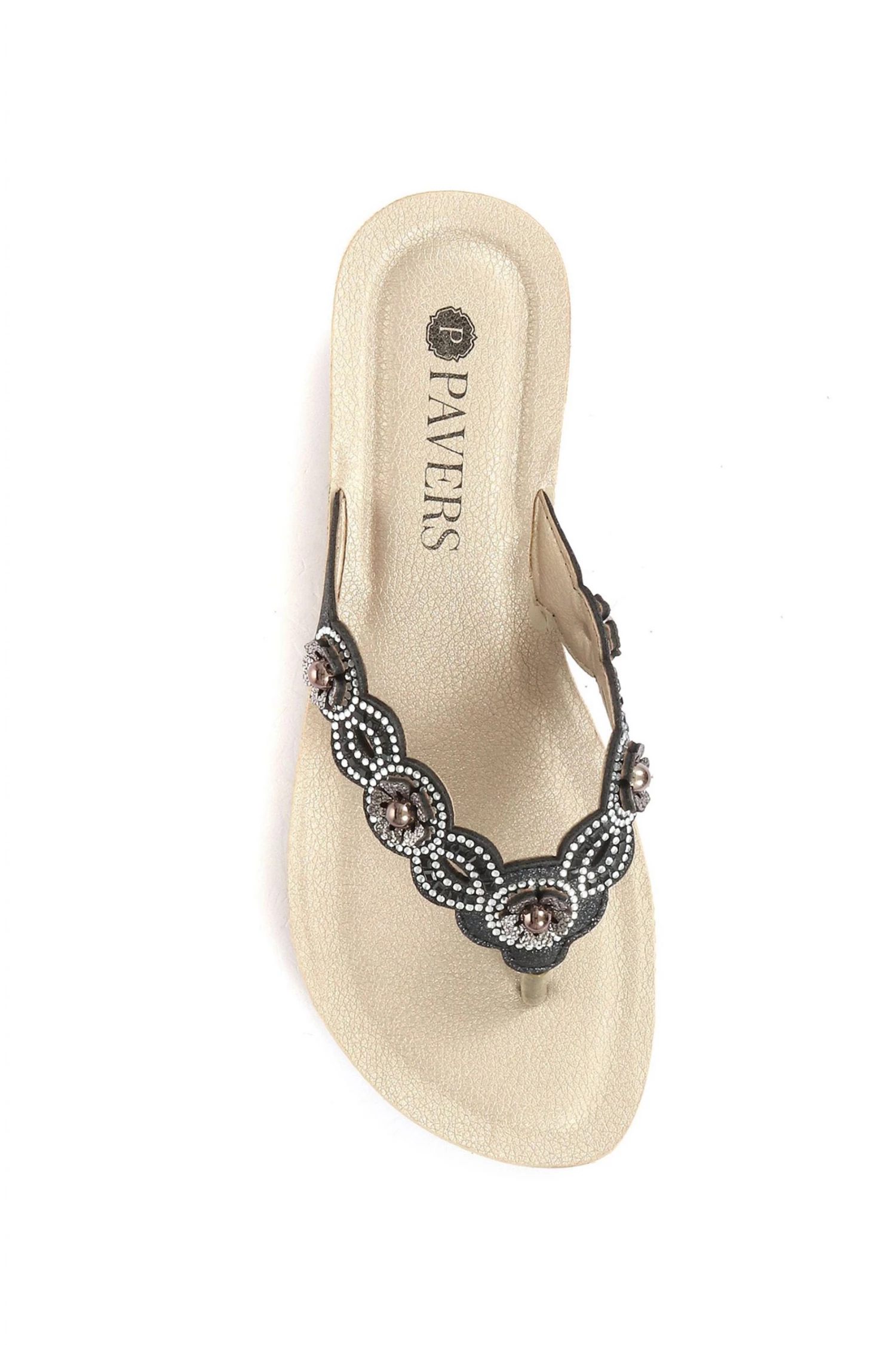 Pavers Ladies Wedge Toe Post Sandals 4 Pavers Ladies Wedge Toe Post Sandals - Image 4