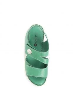 Pavers Ladies Green Extra Wide EE+ Leather Sandals -Pavers Sales Shop unnamed file 1457 scaled