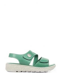 Pavers Ladies Green Extra Wide EE+ Leather Sandals -Pavers Sales Shop unnamed file 1459