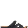 Pavers Black Ladies Touch-Fasten Mules