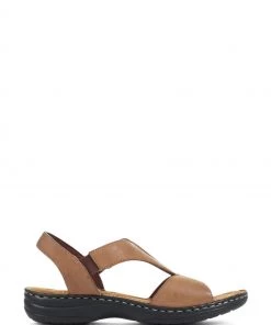 Pavers Ladies Wide Fit Slingback Leather Sandals